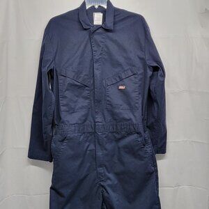 Dickies Mens Coverall Jumpsuit XLT Canvas Work Utility Unlined Navy Blue